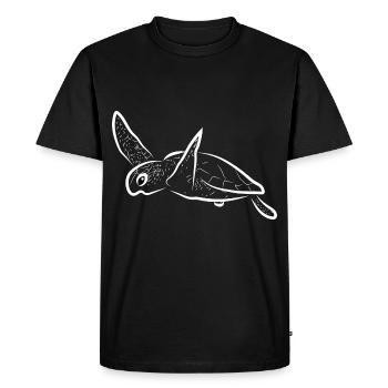 Turtle turtle - Men's Premium Organic T-Shirt - black - Front - Nico (187cm)