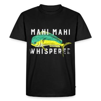 mahi mahi Whisperer Whisperer - Men's Premium Organic T-Shirt - black - Front - Nico (187cm)