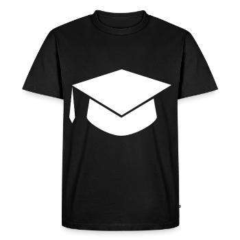 Doktorhut baccalauréat Master Abi chapeau de graduation - T-shirt Premium bio Homme - noir - Devant - Nico (187cm)