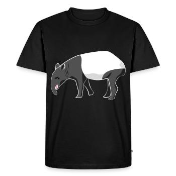 Tapir Zootier - T-shirt Premium bio Homme - noir - Devant - Nico (187cm)