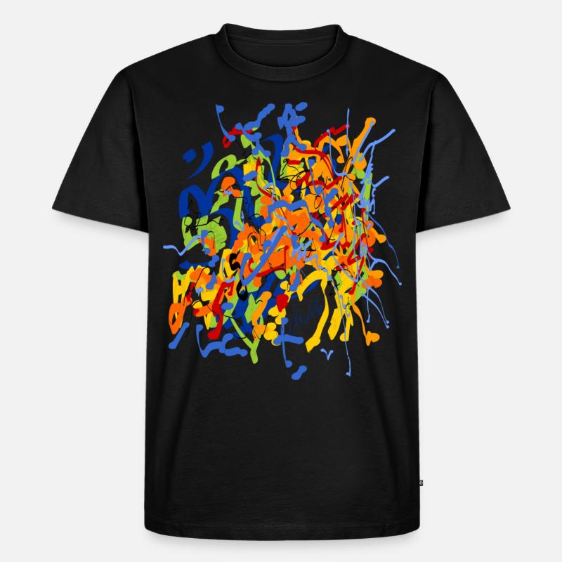 mukti - Männer Premium Bio T-Shirt - Schwarz