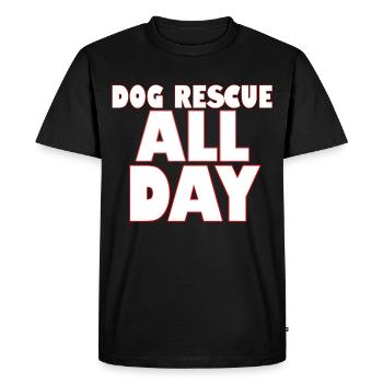 Chiens Protection des animaux - T-shirt Premium bio Homme - noir - Devant - Nico (187cm)