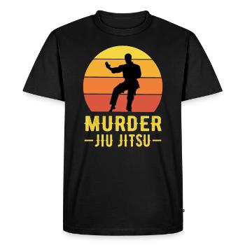 Assassiner brésilien Jiu Jitsu BJJ Martial Arts Funny - T-shirt Premium bio Homme - noir - Devant - Nico (187cm)