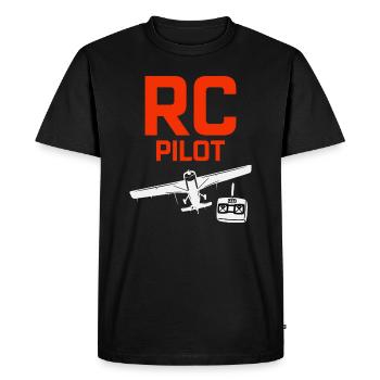 RC Model Planes Airplane Aircraft Pilot Funny Gift - Men's Premium Organic T-Shirt - black - Front - Nico (187cm)
