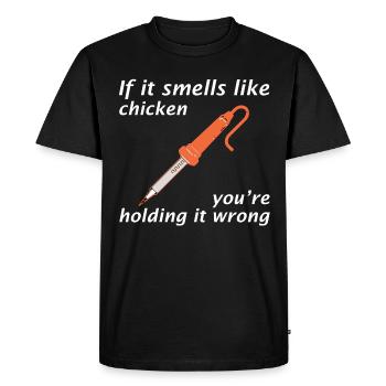 Technicien radioamateur électricien de soudage - T-shirt Premium bio Homme - noir - Devant - Nico (187cm)