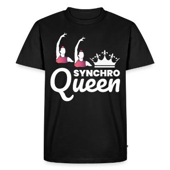 Nageur synchro Nageur Natation synchronisée Drôle - T-shirt Premium bio Homme - noir - Devant - Nico (187cm)