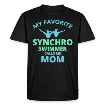 Nageur synchro Nageur Natation synchronisée Maman - T-shirt Premium bio Homme - noir - Devant - Nico (187cm)