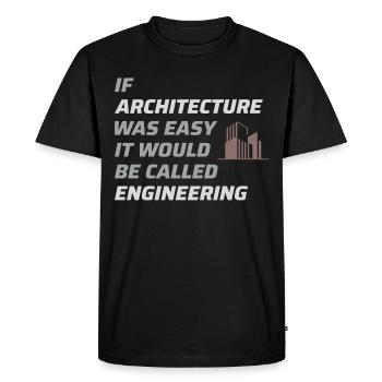Architect Architecture Student Architectural Funny - Men's Premium Organic T-Shirt - black - Front - Nico (187cm)