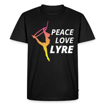 Cerceau aérien Lyra Silk Circus Acrobaties drôles - T-shirt Premium bio Homme - noir - Devant - Nico (187cm)