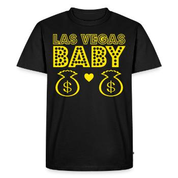 Las Vegas Baby Cash - T-shirt Premium bio Homme - noir - Devant - Nico (187cm)