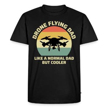 FPV Drone Racing Quadcopters RC Pilote Papa Père - T-shirt Premium bio Homme - noir - Devant - Nico (187cm)