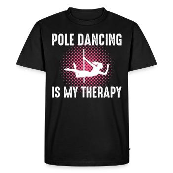 Pole Sport Dance Dancer Competition Acrobatics - Men's Premium Organic T-Shirt - black - Front - Nico (187cm)