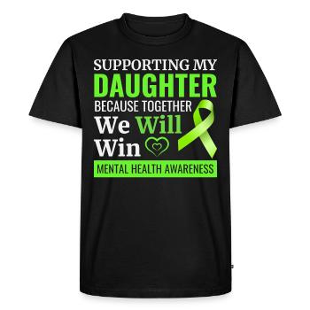 Mental Health Awareness - Men's Premium Organic T-Shirt - black - Front - Nico (187cm)
