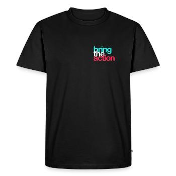 Bring the action! Meme Print - Men's Premium Organic T-Shirt - black - Front - Nico (187cm)