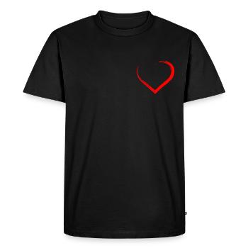 309 brand - Men's Premium Organic T-Shirt - black - Front - Nico (187cm)