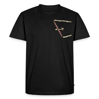 Habicht oldtimer glider - Men's Premium Organic T-Shirt - black - Front - Nico (187cm)