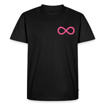 paillettes de l'infini - T-shirt Premium bio Homme - noir - Devant - Nico (187cm)