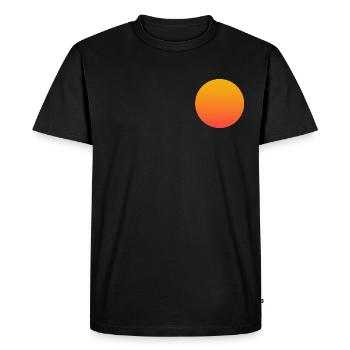 sun - Men's Premium Organic T-Shirt - black - Front - Nico (187cm)