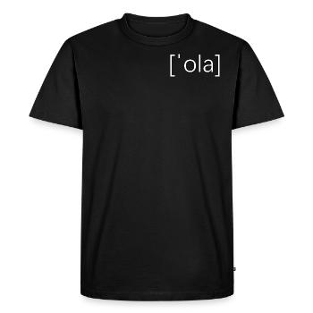 hola II - T-shirt Premium bio Homme - noir - Devant - Nico (187cm)