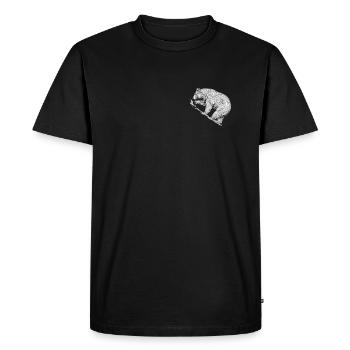 Grizzly - T-shirt Premium bio Homme - noir - Devant - Nico (187cm)