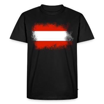 Drapeau Autriche Drapeau Autriche Cadeau - T-shirt Premium bio Homme - noir - Devant - Nico (187cm)
