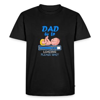dad to be - gift for expectant dad - Men's Premium Organic T-Shirt - black - Front - Nico (187cm)