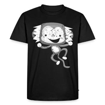 cadeau de singe capucins fantaisie - T-shirt Premium bio Homme - noir - Devant - Nico (187cm)