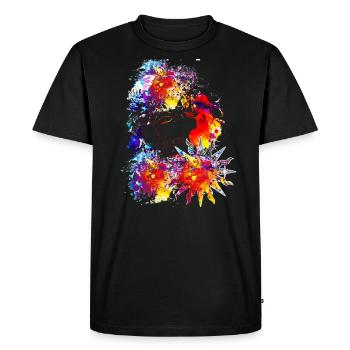 Colorful mouth - Men's Premium Organic T-Shirt - black - Front - Nico (187cm)