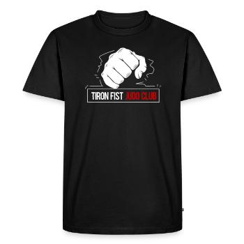 Cadeau d'arts martiaux de club de judo de poing de fer - T-shirt Premium bio Homme - noir - Devant - Nico (187cm)