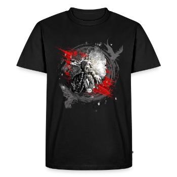Chef art moderne indien - T-shirt Premium bio Homme - noir - Devant - Nico (187cm)