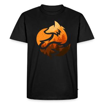 Cadeaux Fox Design Animal - T-shirt Premium bio Homme - noir - Devant - Nico (187cm)