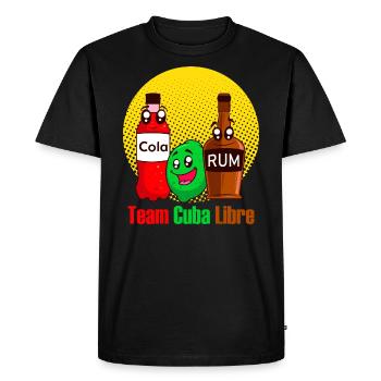 Team Cuba Libre Rum Cola Party Long Drink - Men's Premium Organic T-Shirt - black - Front - Nico (187cm)