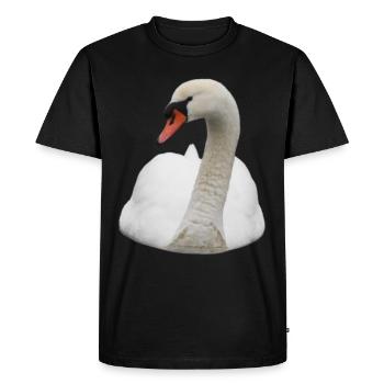 Swan swans - Men's Premium Organic T-Shirt - black - Front - Nico (187cm)