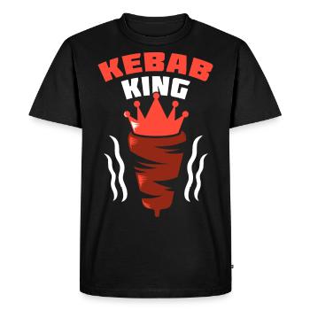 Kebab King - Doner skewer - Doner - Crown - Men's Premium Organic T-Shirt - black - Front - Nico (187cm)