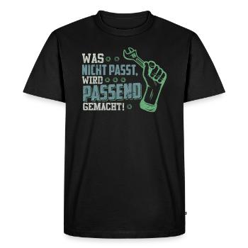 Craftsman Saying Vintage Gift Tool - Men's Premium Organic T-Shirt - black - Front - Nico (187cm)