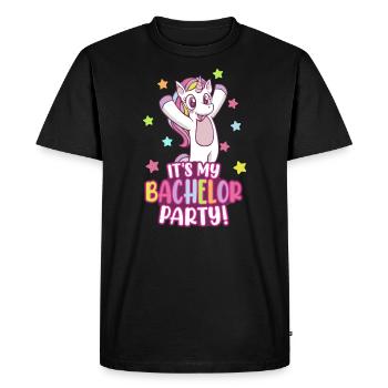 It's my Bachelor Party Bachelor 2021 Graduation - Men's Premium Organic T-Shirt - black - Front - Nico (187cm)