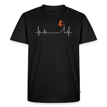 scooter battement de coeur Tailwhip skate astuce cadeau - T-shirt Premium bio Homme - noir - Devant - Nico (187cm)