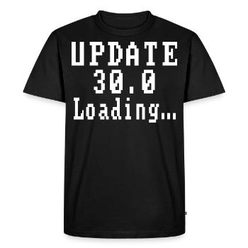 Update 30.0 Loading... - Men's Premium Organic T-Shirt - black - Front - Nico (187cm)