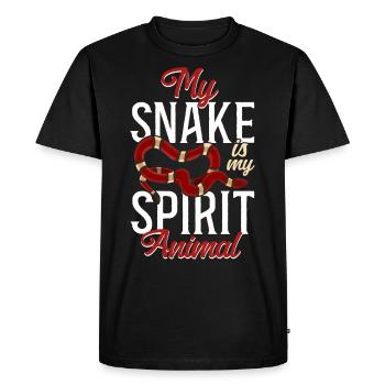 Serpent Serpent Mon Serpent Est Mon Serpent - T-shirt Premium bio Homme - noir - Devant - Nico (187cm)