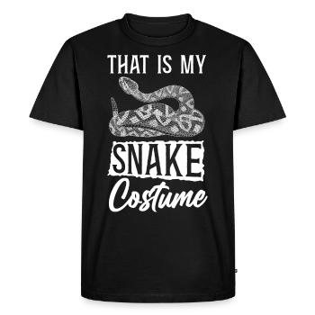 Serpent serpent qui est mon serpent - T-shirt Premium bio Homme - noir - Devant - Nico (187cm)