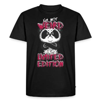 Annoyed Cartoon Panda - Limited Edition - Saying - Men's Premium Organic T-Shirt - black - Front - Nico (187cm)
