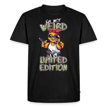 Cool Cartoon Chick - Limited Edition - Saying - Men's Premium Organic T-Shirt - black - Front - Nico (187cm)