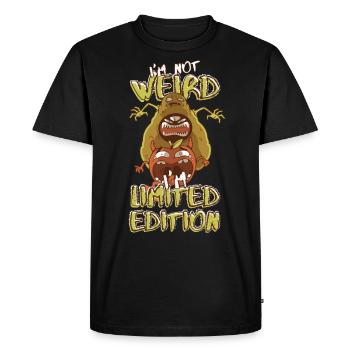 Monster Avocado Hunts Tomato - Limited Edition - Men's Premium Organic T-Shirt - black - Front - Nico (187cm)