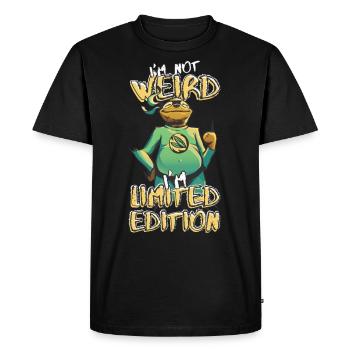 Cool Cartoon Sloth - Édition Limitée - Dicton - T-shirt Premium bio Homme - noir - Devant - Nico (187cm)