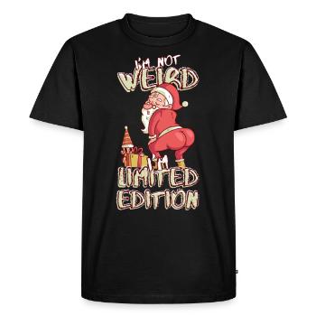 Cartoon Santa Claus Dances - Limited Edition - Men's Premium Organic T-Shirt - black - Front - Nico (187cm)