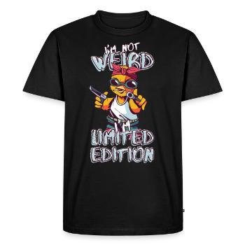 Cool Cartoon Chick - Limited Edition - Saying - Men's Premium Organic T-Shirt - black - Front - Nico (187cm)