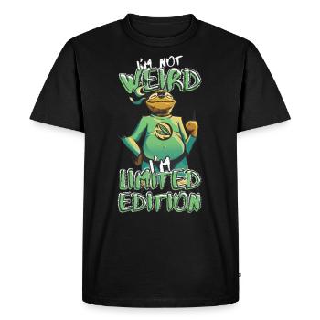 Cool Cartoon Sloth - Édition Limitée - Dicton - T-shirt Premium bio Homme - noir - Devant - Nico (187cm)