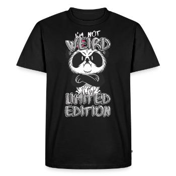 Annoyed Cartoon Panda - Limited Edition - Saying - Men's Premium Organic T-Shirt - black - Front - Nico (187cm)