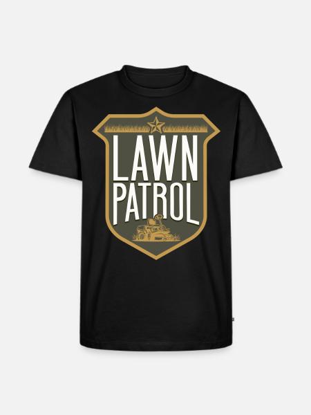Lawn Mower Mowing Dad Father - Men's Premium Organic T-Shirt - black