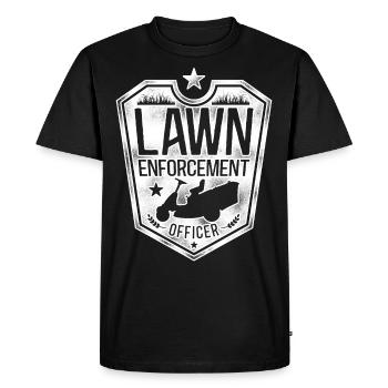 Lawn Mower Mowing Dad Father - Men's Premium Organic T-Shirt - black - Front - Nico (187cm)